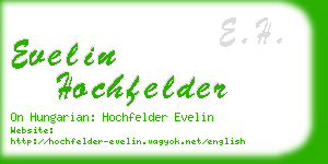 evelin hochfelder business card